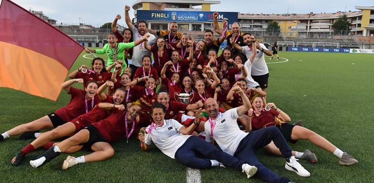 Under 17 femminile, Roma campione d'Italia: Milan battuto ai rigori. Terzo tricolore nelle Marche per il vivaio giallorosso