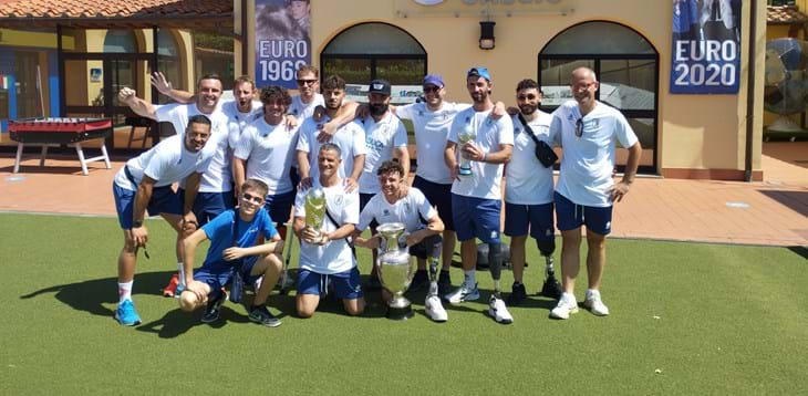 La Nazionale italiana Calcio Amputati in visita al Museo del Calcio