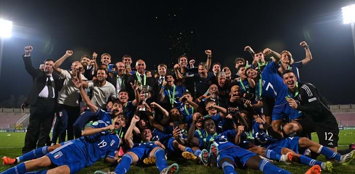 Gli Azzurrini Campioni d’Europa in FIGC: alle 17.30 l’incontro con Gravina, Abodi e Malagò