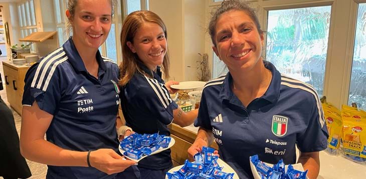 Biraghini Snacks celebrate the Italian National Team