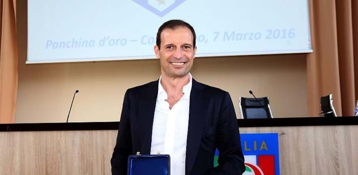 Ad Allegri la Panchina d’oro 2014/2015: “Una vittoria della squadra”