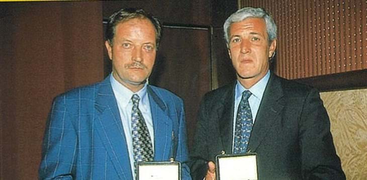 La Panchina d’oro al tecnico campione d’Italia, Marcello Lippi. Quella d’argento a Renzo Ulivieri