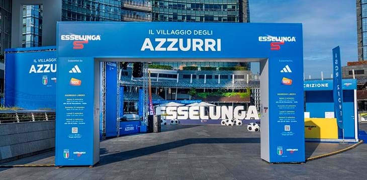 Esselunga to promote the ‘Azzurri Village’ from 9 to 12 September in Milan