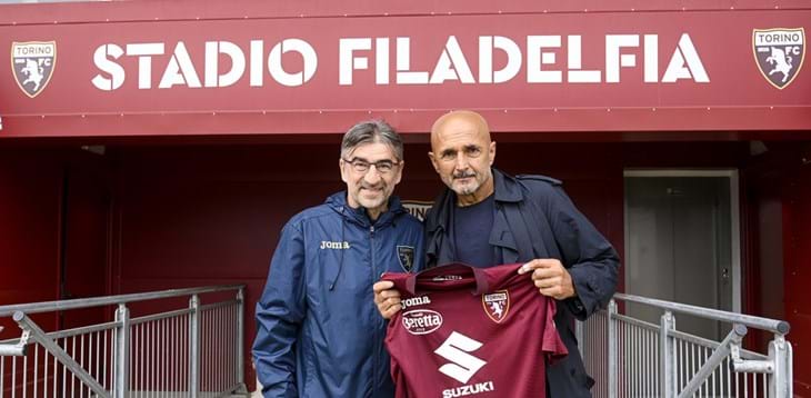 Luciano Spalletti in visita al Torino, prosegue il tour nei centri sportivi dei club di Serie A