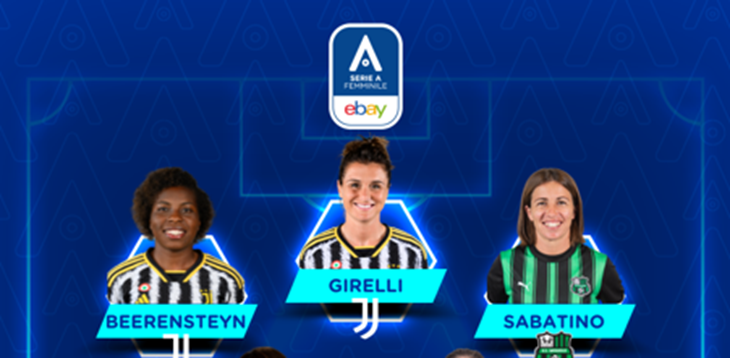Serie A Femminile eBay 2023/24: la Top 11 della 2ª giornata di campionato