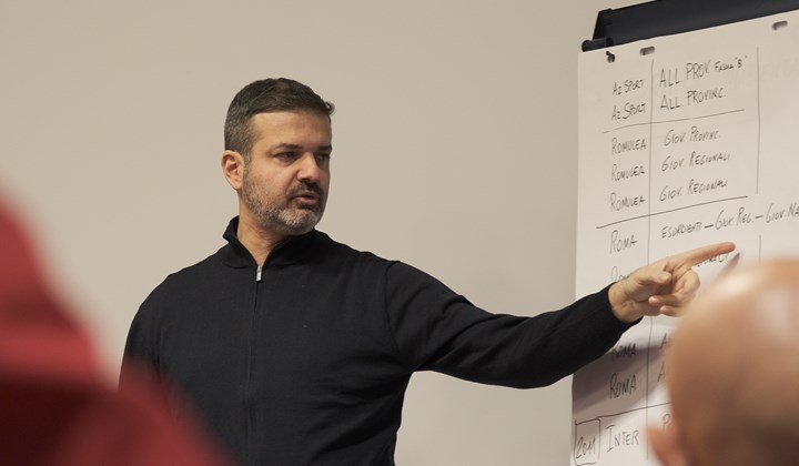 La lezione di Andrea Stramaccioni al corso UEFA A