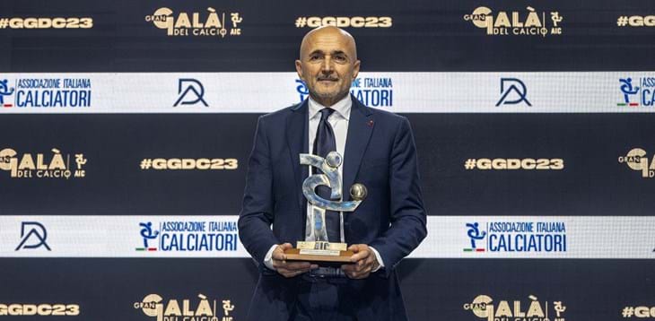Spalletti al Gran Galà del calcio organizzato dall'AIC: