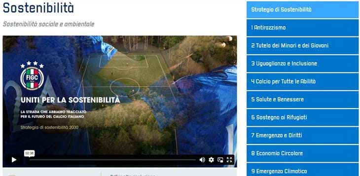 Nasce il ‘SUSTAINABILITY HUB’, la FIGC fa un altro passo in avanti nel percorso verso la Sostenibilità