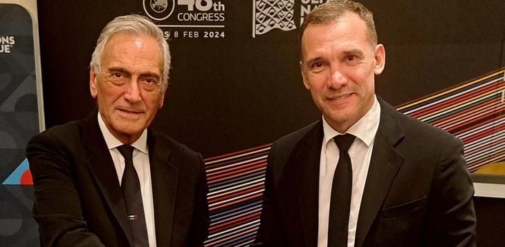 Italy and Ukraine: Gravina and Shevchenko Sign Collaboration Agreement