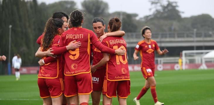 La Roma vince 5-2 la sfida del Tre Fontane con il Milan e centra la sua quarta finale: con la Fiorentina in palio il trofeo