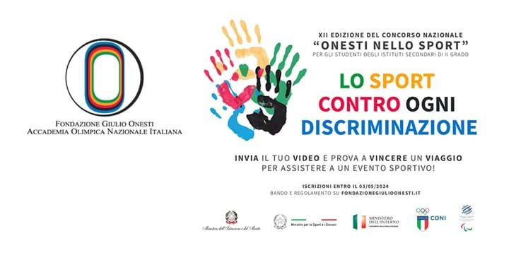 'Onesti nello Sport': le iscrizioni al concorso scadono il 3 maggio, c'è ancora un mese di tempo per partecipare
