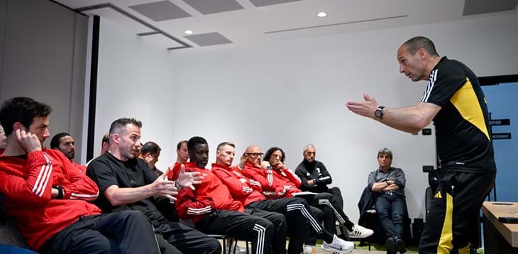 Gli allievi della Scuola Allenatori alla Juventus per uno stage. Allegri: “Momenti stimolanti e costruttivi”