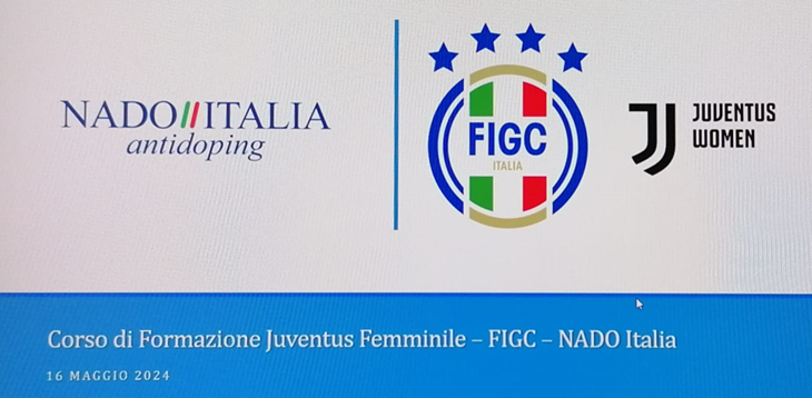 Progetto UEFA HatTrick V: la Commissione Federale Antidoping e la NADO incontrano le giocatrici e lo staff della Juventus femminile