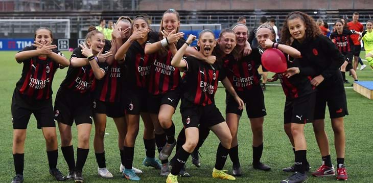 Under 15 femminile, ecco i quarti di finale: spiccano Milan-Roma e Napoli-Fiorentina