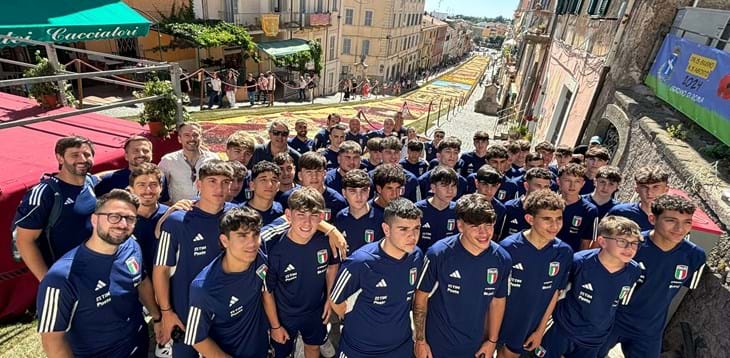 Futsal+, doppio raduno per i gruppi U15 e U17: calciatori e staff accolti all’Infiorata di Genzano