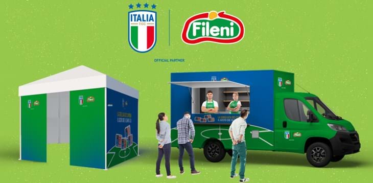 Fileni ancora in campo con gli Azzurri, a Milano e Pesaro. Un tour gastronomico con l'obiettivo di sostenere la Nazionale