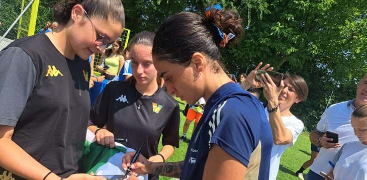 Azzurre, allenamento aperto alle ragazze dei settori giovanili di Maserà, Padova e Venezia