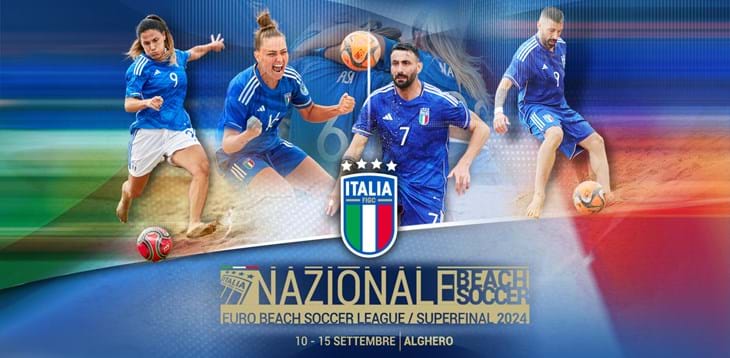 Europeo di beach soccer, la Nazionale è ad Alghero: le gare dell'Italia su Vivo Azzurro TV. Online il Media Kit