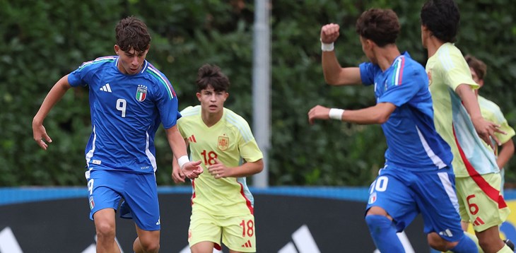 L'Italia si arrende 4-1 agli spagnoli al Centro Tecnico Federale: Fugazzola a segno su rigore nel finale