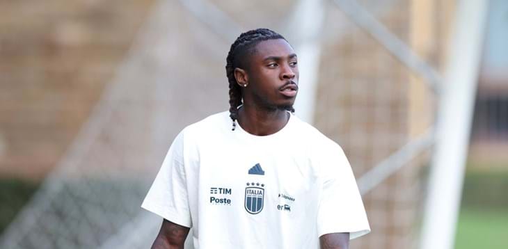 Moise Kean lascia il ritiro. Nel pomeriggio primo allenamento a Coverciano