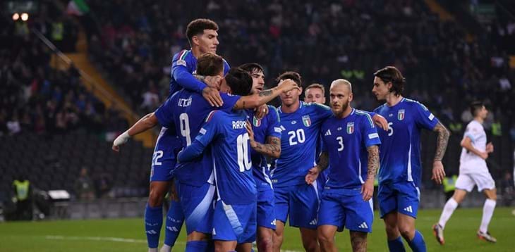 A Udine l’Italia cala il poker con Israele, ora basta un punto per volare ai quarti di finale di Nations League