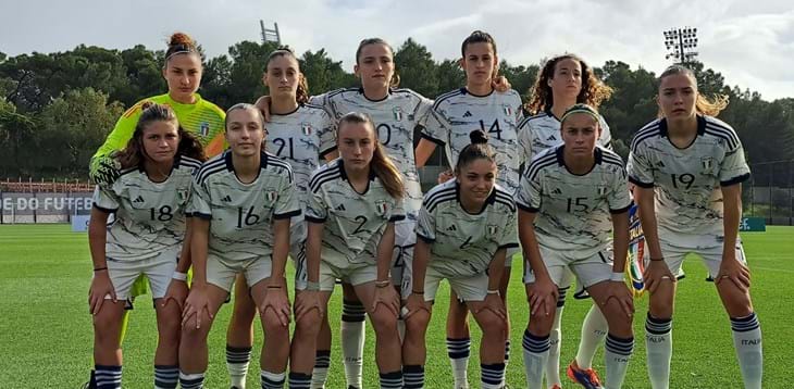Azzurrine battute 2-0 a Oeiras dal Portogallo. Italia sfortunata: palo di Ferraresi e traversa di Cherubini. Martedì c'è la Danimarca