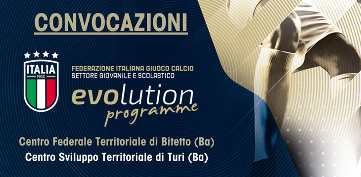 Convocazioni CFT Bari-Bitetto e CST di Turi