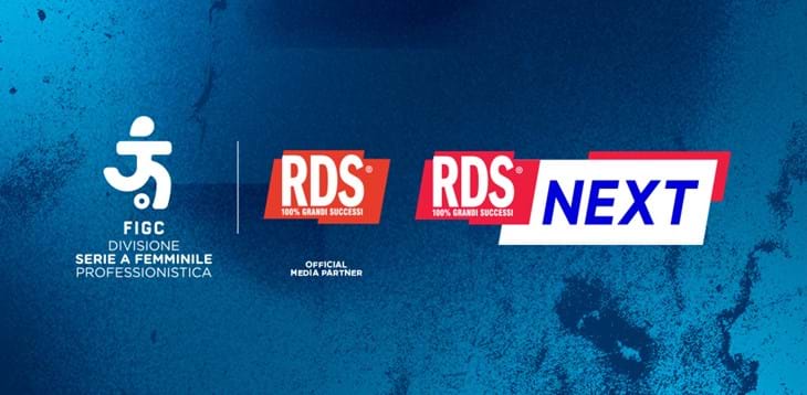 RDS 100% Grandi Successi e RDSNEXT official media partner della Divisione Serie A Femminile