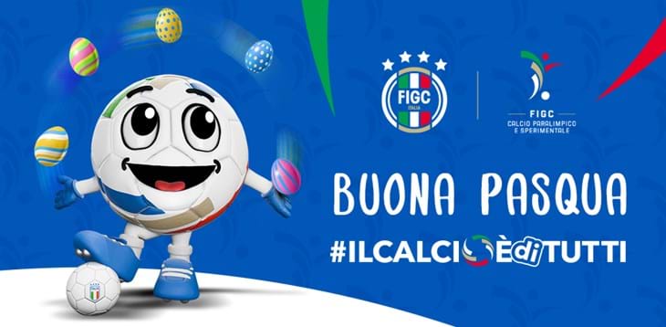 Tantissimi auguri di buona Pasqua dalla Divisione Calcio Paralimpico e Sperimentale!
