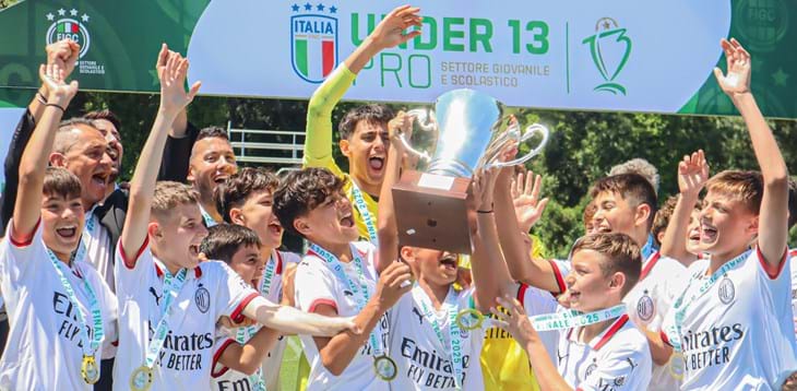 Il Milan conquista la fase finale degli Esordienti Under 13 Pro: superate Roma, Parma e Albinoleffe