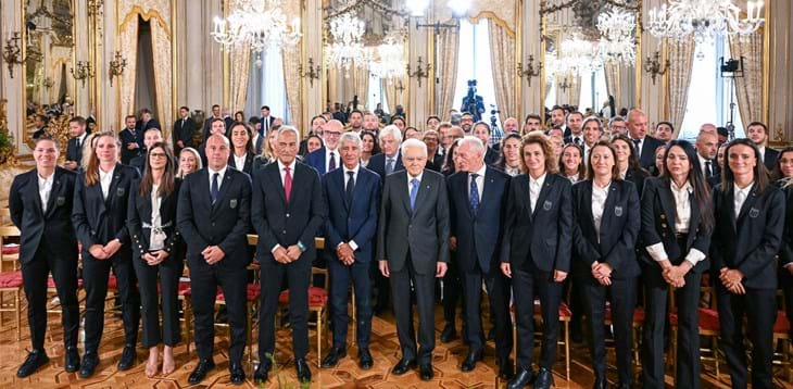 Le Azzurre ricevute al Quirinale. Mattarella: “Splendido Europeo, avete reso onore all’Italia”
