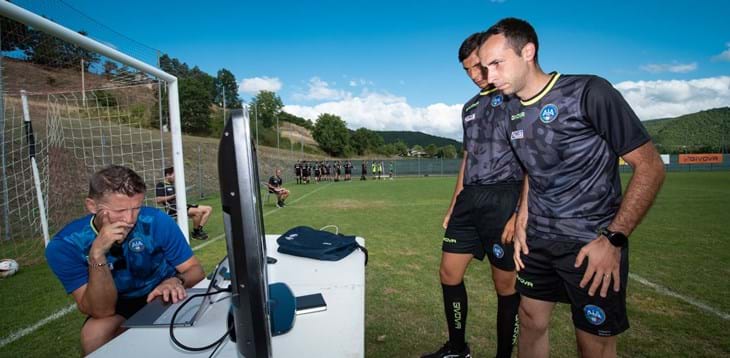 Football Video Support, incontro tra il responsabile della Can C Daniele Orsato e la presidente della Serie A Women Federica Cappelletti