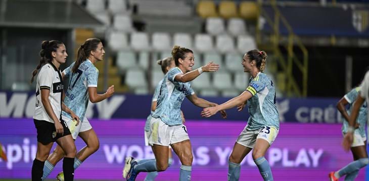 Girelli-Bonansea e la Juventus non sbaglia, Parma ko 2-0. Vittorie esterne anche per Inter e Roma