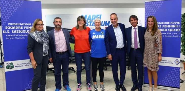 Cabrini a Sassuolo per la presentazione del progetto sulle nuove squadre femminili