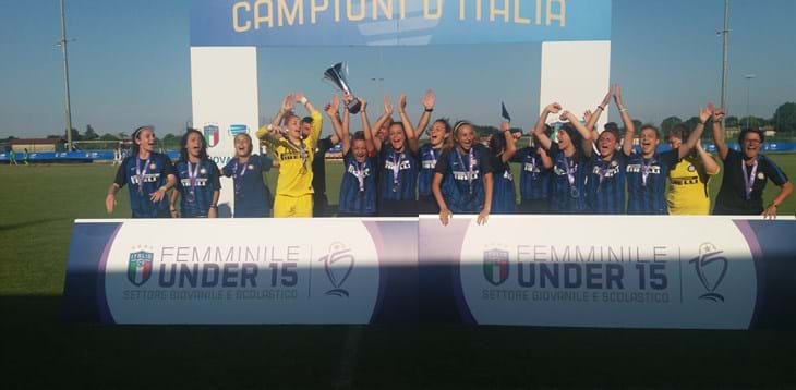 Campionato U15 Femminile: all'Inter lo scudetto 2017-2018