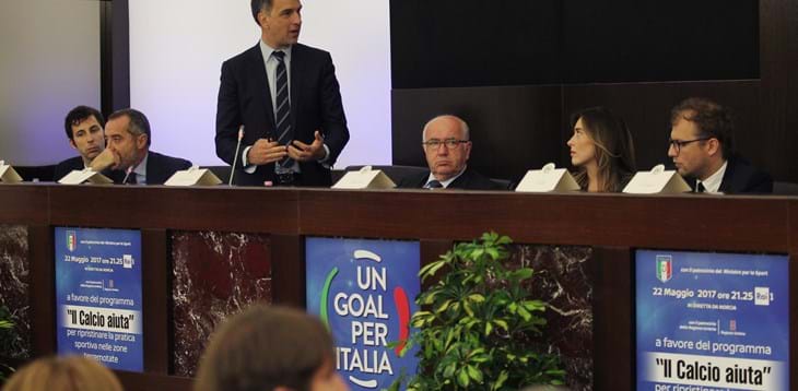 ‘Il Calcio aiuta’ giunge alla 5ª fase: la FIGC al fianco di 217 società colpite dal sisma del 2016