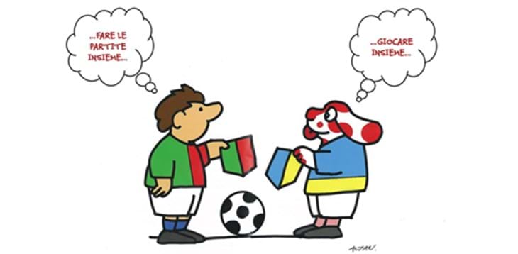 A SCUOLA CALCIO CON I DISEGNI DI TULLIO ALTAN