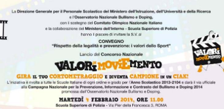 Valori in moviemento, martedì conferenza stampa
