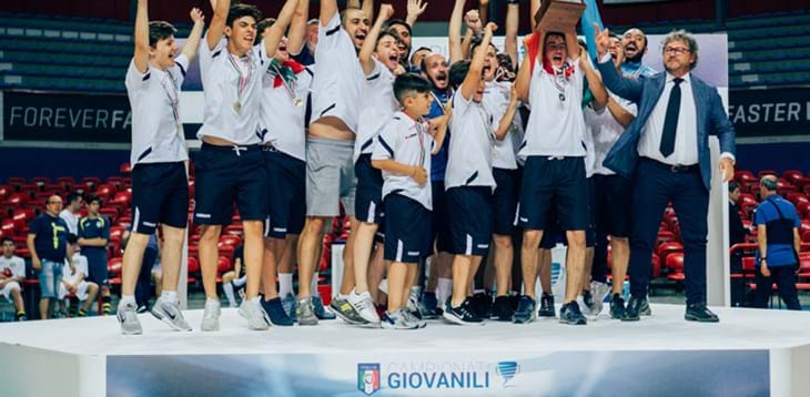 Finali Giovanili Calcio a 5: Meta e Lazio Campioni d’Italia Allievi e Giovanissimi
