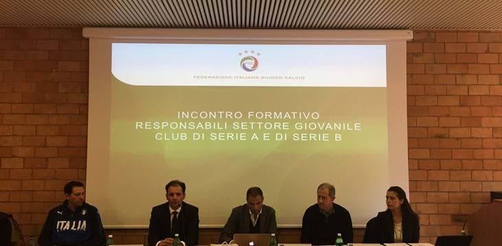A Roma, l'incontro formativo con i settori giovanili dei club di A e B