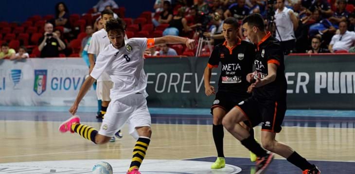 Meta Ca5 e Lazio Campioni d'Italia Allievi e Giovanissimi