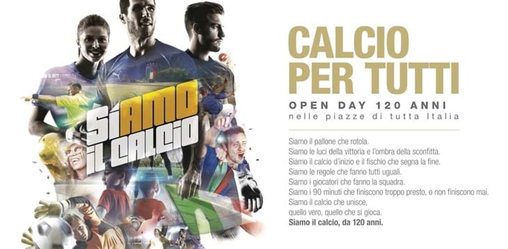 Appuntamento in cinque città per celebrare i 120 anni della FIGC