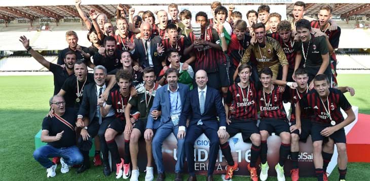 Under 16 A e B: il Milan strapazza la Roma e si laurea campione d'Italia