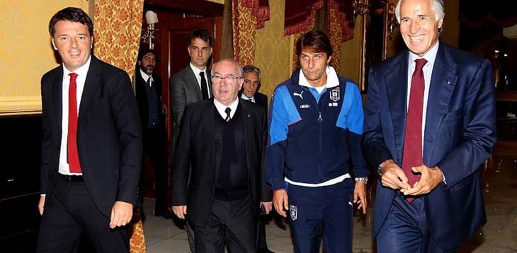Renzi incontra gli Azzurri: “Complimenti, adesso fateci divertire anche in Francia”