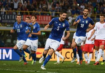Jorginho risponde a Zielinski, inizia con un pareggio il cammino nella Nations League