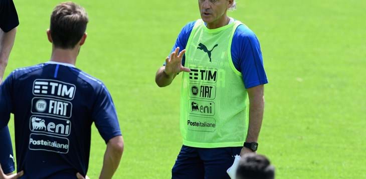 Mancini dirige il suo primo allenamento da Ct: “Sono fiducioso, i giovani possono dare tanto”