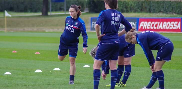 Doppia seduta di allenamento a Novarello, venerdì l’amichevole con l’Inghilterra