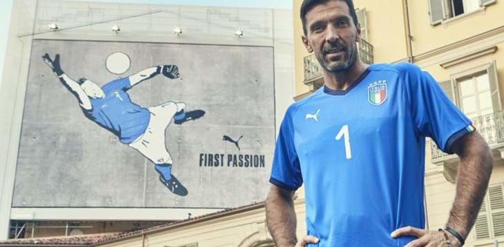 La nuova maglia PUMA esordisce domani sera a Torino sulle spalle di Gigi Buffon