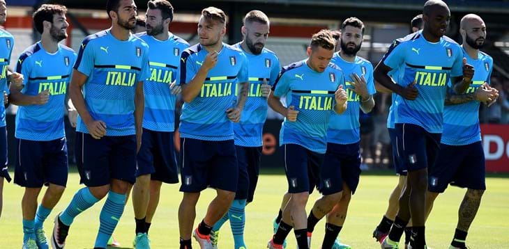 Verso Italia-Belgio: allenamento della vigilia a Montpellier, poi la partenza per Lione
