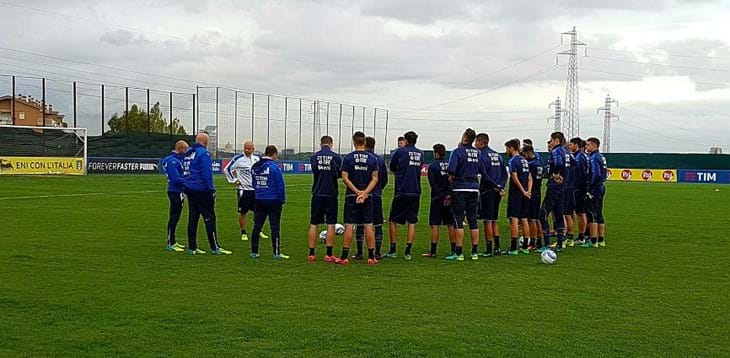 Azzurrini al lavoro a Roma per preparare le amichevoli con Inghilterra e Danimarca